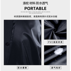 跨境款成人加厚連體雨衣雨披戶外長款大風衣防暴雨滌綸布雨衣批發