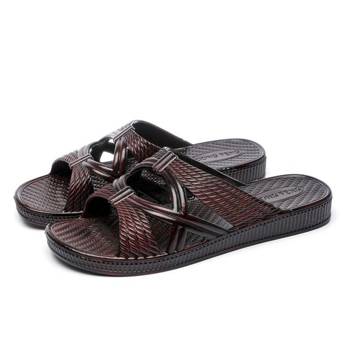 Guangdong oil slippers for middle-aged and elderly mothers, women's summer home indoor bathroom soft-soled anti-slip slippers for the elderly