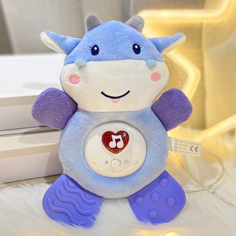 赤ちゃんなだめる動物ぬいぐるみ人形人形電気音と光音楽親子啓発おもちゃ|undefined