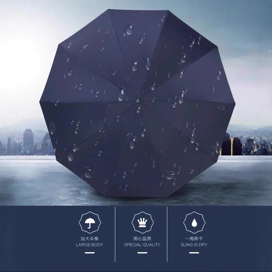 Large wholesale oversized 2-3 person folding umbrella for men and women sunshade umbrella automatic umbrella customized advertising