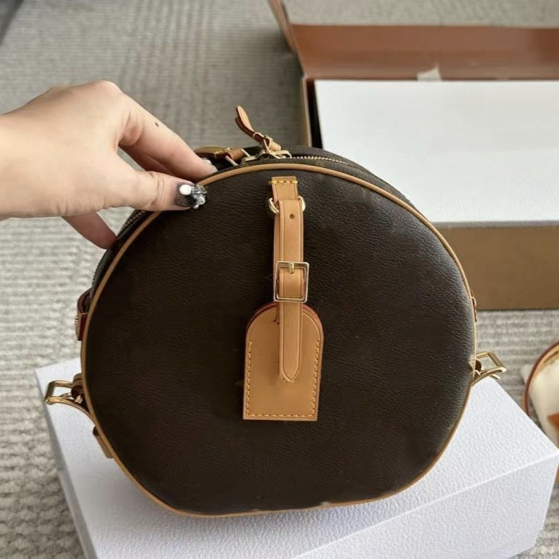 New Old Flower Big Round Cake Baguette Bag Tote Shopping Bag Mother Bag Messaging Bag Bucket Round Cake Bag Pillow Women