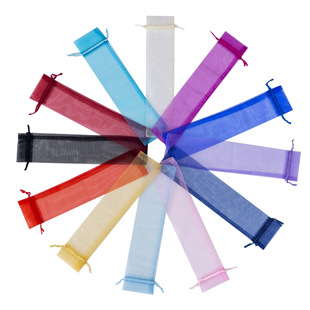 Spot 6*26 fan plain yarn bag/, snow yarn bundle Pearl yarn bag/jewelry gift packaging/mesh bag