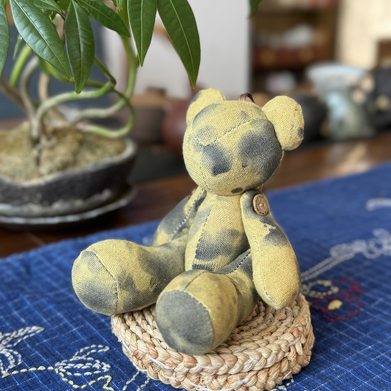 Nuevo oso muñeca muñeca Lu bordado tela de mosaico bolsas de juguete para niños productos acabados colgantes adornos de dibujos animados para el hogar oso