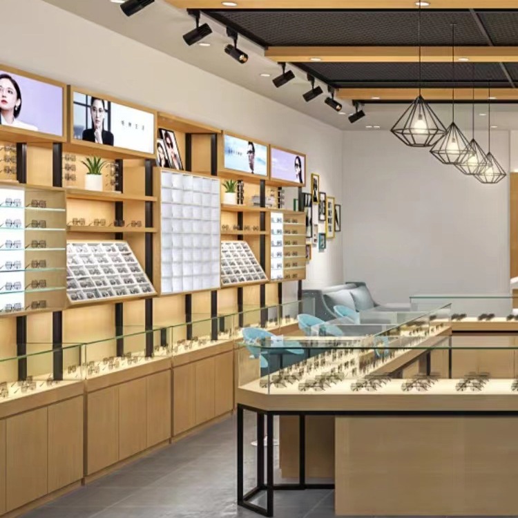 Exhibidores de Gafas de Alta Calidad de Marca Reconocida, Exhibidores de Gafas de Sol para Tiendas de Joyería y Grandes Almacenes, de Madera