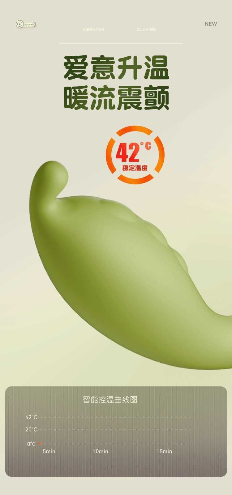 GALAKU Elf Unicorn G-Spot Vibrator with AI App Control, 12 Vibration Modes, Pink Green — detail image 22