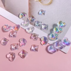 アクリル透明ブロックのカラフルなオーロラの底の小さい氷の形の砕氷は氷のdiyのアクセサリの部品をシミュレーションします。