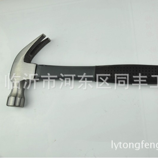 厂家加工生产半包塑柄羊角锤 美式弯角羊角锤