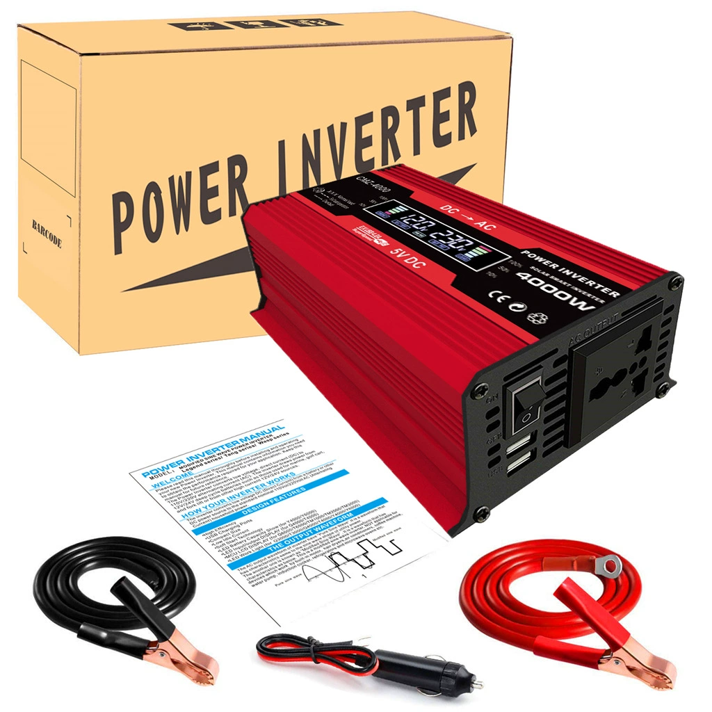 Инвертор мощности Zhizun/Kaixuan 300W, DC 12V в AC 220V и 110V, модифицированная синусоида, цветной дисплей, двойной USB 4.2A