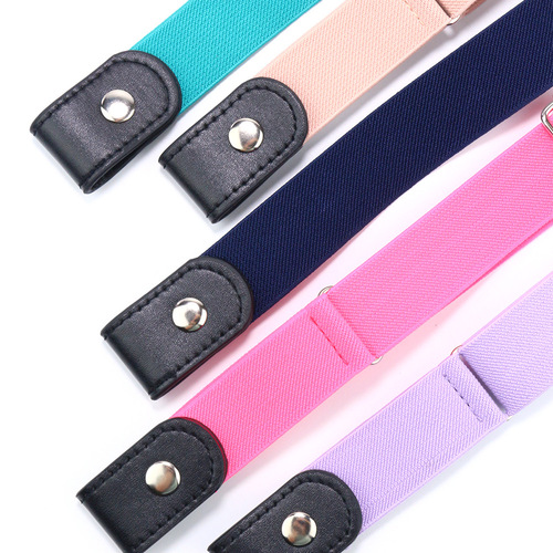 Invisible lazy belt pants, slimming tool, seamless jeans with elastic elastic band, women's belt