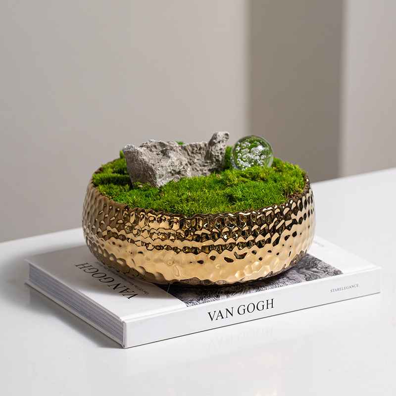 匠十三 新中式陶磁造花 永久保存苔花アート 玄関 リビングルーム モデルルーム 茶室 ホテル|undefined