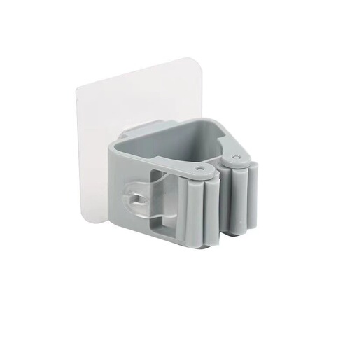 Mop hook punch-free strong adhesive hanger wall hanging bathroom broom mop clip buckle storage artifact