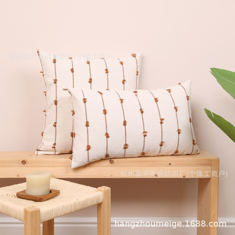 Estrias cortar flores abrazar almohada funda simple moderna almohada en casa sala de estar sofá respaldo sala de modelo almohada de alojamiento
