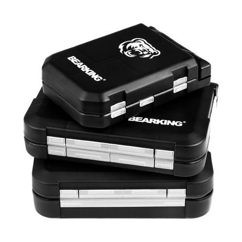 Bear King Luya Box Small Accessories Portable Storage Box Double-Layer Bait Box Sequin Micro-object Fish Hook Pin Fishing Gear