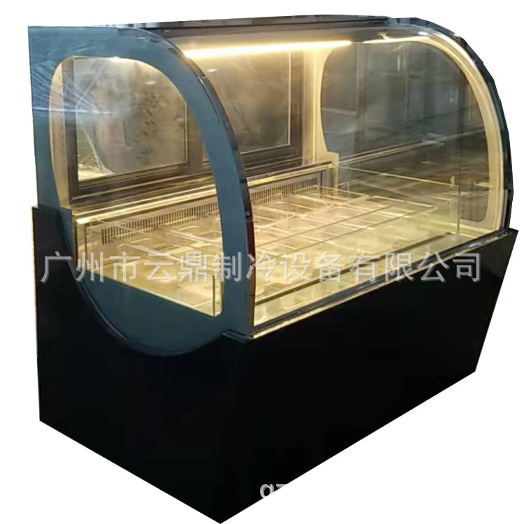 厂家新款  鹅蛋型 冰激凌陈列柜 12盘雪糕柜 110V 冰淇淋展示柜