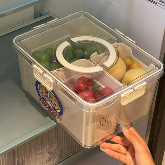 Harada fruit fresh-keeping box food-grade spring outing picnic sealed storage box portable food compartment storage box