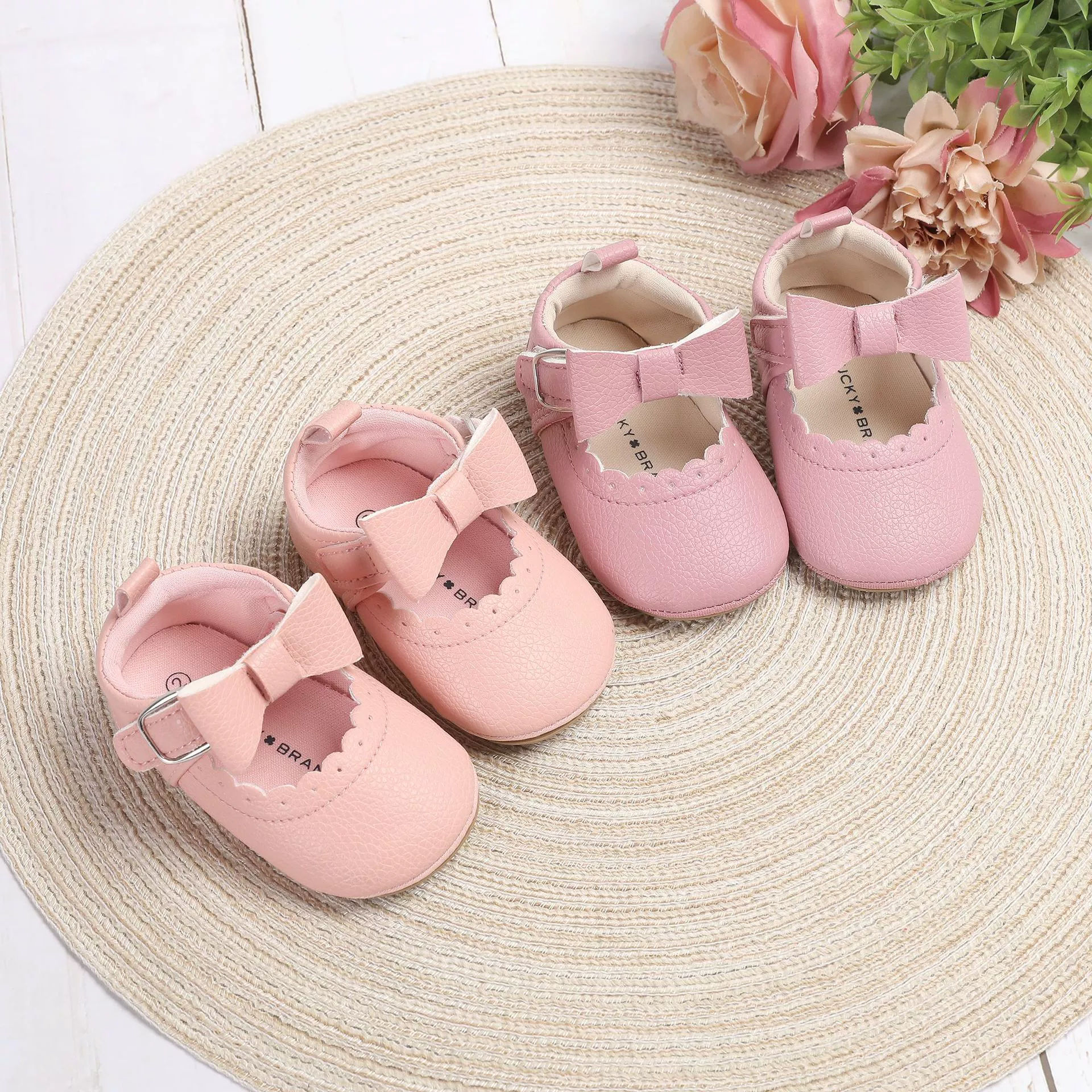 2024 новые 0-1 год детская обувь принцессы повседневная обувь для ходьбы на резиновой подошве