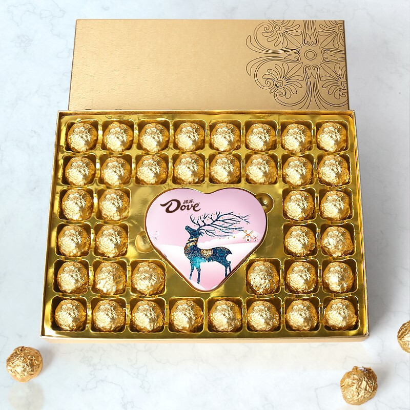 德芙巧克力禮盒情人節三八婦女節禮物送女友生日新年休閒零食批發