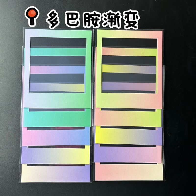 成品sq方形装饰卡膜拍立得可爱卡通花边4寸小卡保护套diy|undefined