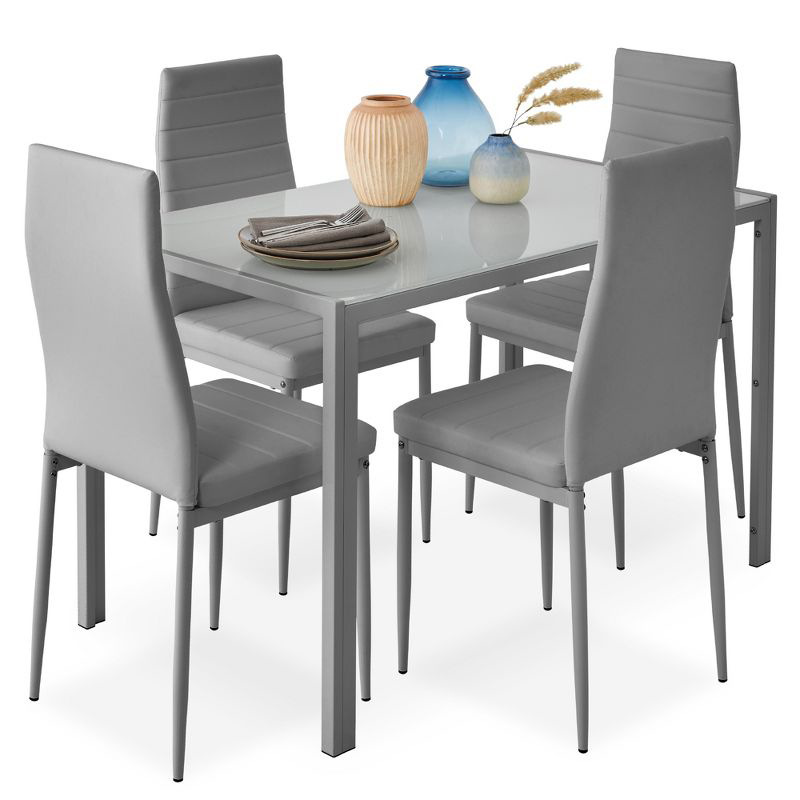 ExportaciónTarget vidrio temperado mesas de comedor sillas transparentes nórdicas mesas de comedor rectangulares