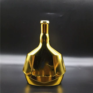 厂货直供 750mlXO创意玻璃酒瓶 定制UV电镀洋酒玻璃瓶 威士忌酒瓶