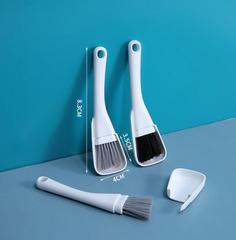A3117 flat head cleaning brush keyboard cleaning desktop dust brush kitchen bathroom countertop three-in-one small brush