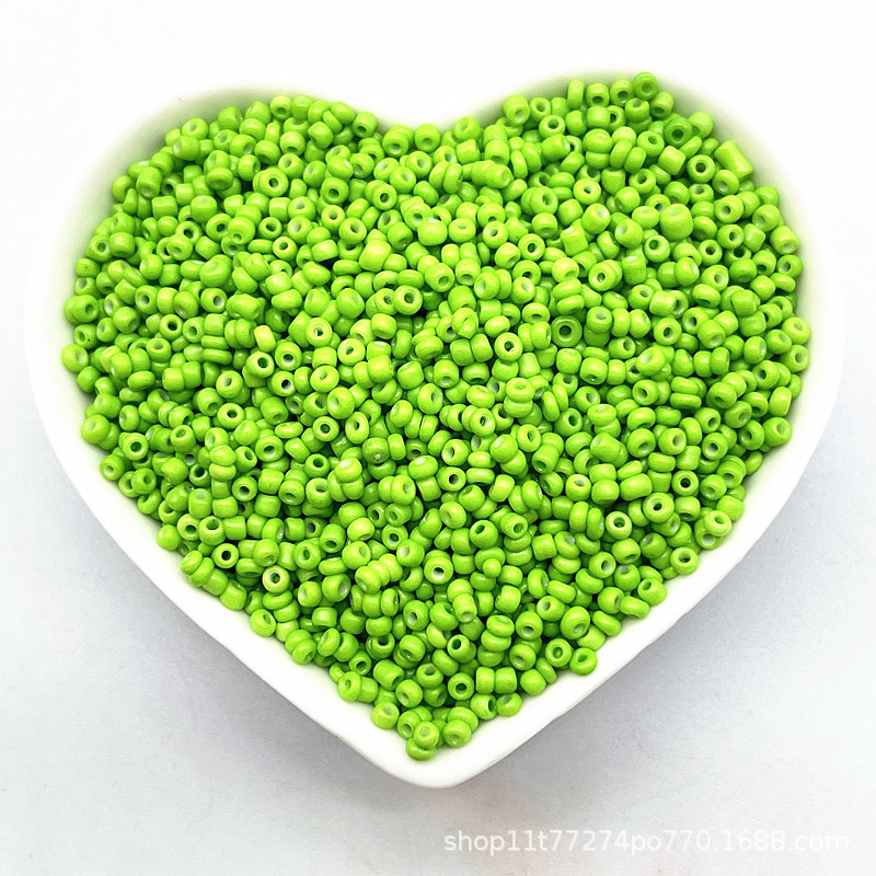 2/3/4mm color sólido vidrio pequeño arroz cuentas DIY hecho a mano collar pulsera joyería accesorios (15g un paquete)