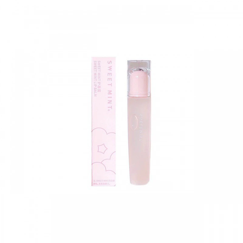 SWEET MINT Lip balm, base moisturizing lip gloss, intense hydration, plump lips effect