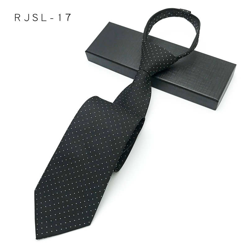 블랙 화이트 도트 RJSL-17 (지퍼 스타일)