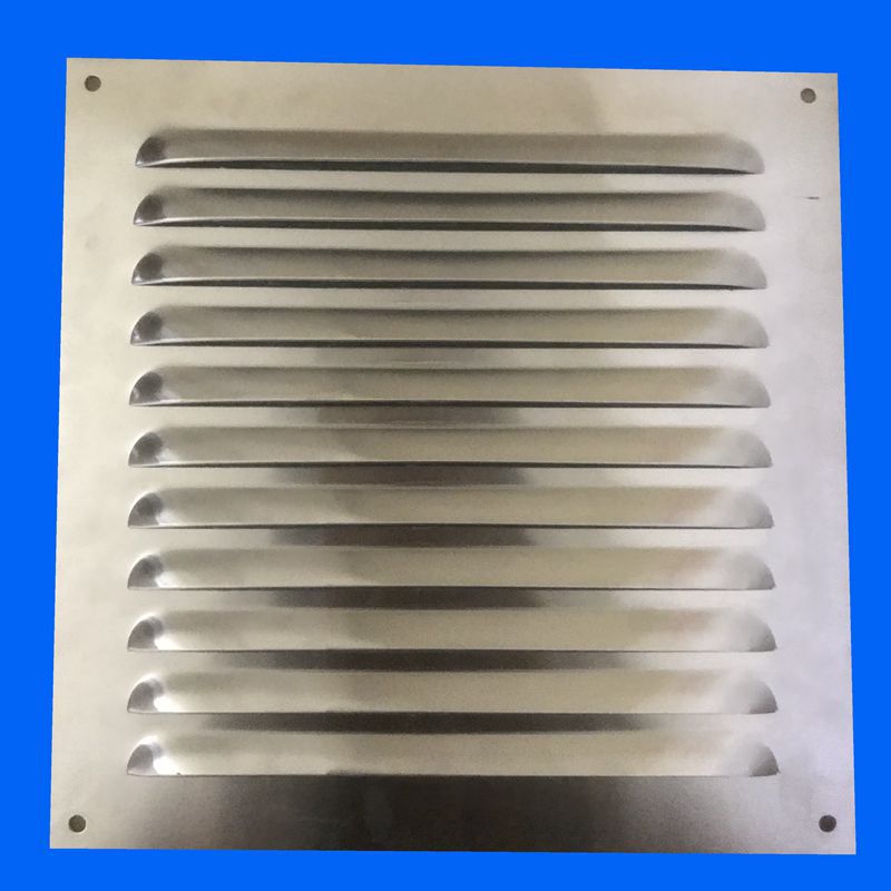 不锈钢百叶窗通风口外墙防雨风罩排风口房车厕所散热格栅冲孔盖板