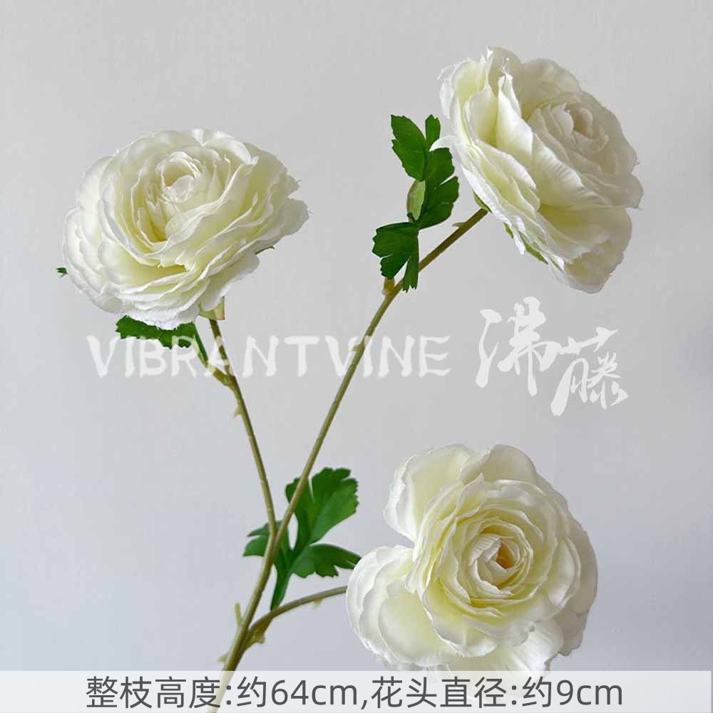 Arreglo de flores de guía de diseño de bodas blanco Arreglo de flores de guía Sala de estar del hotel Decoración de flores falsas Fábrica de flores artificiales al por mayor