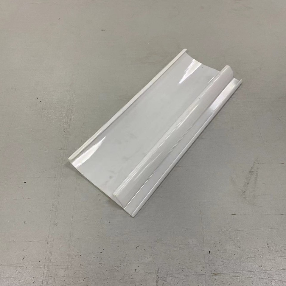 厂家直供PC照明灯罩挤出PVC塑料管奶白灯罩