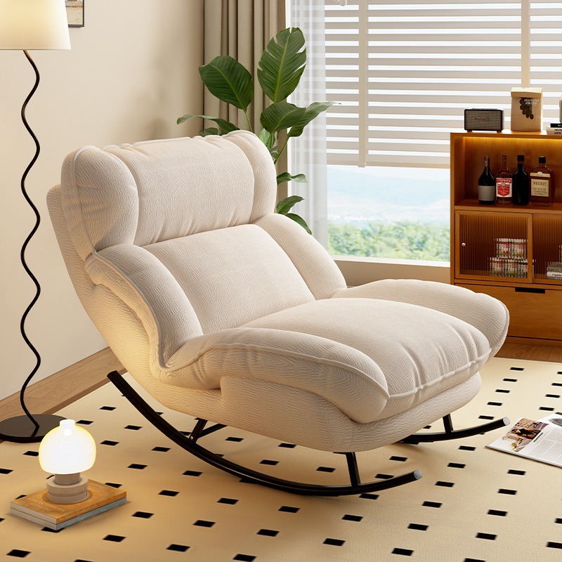 Silla de mecedora balcón doméstico sala de estar ocio sofá de la gente perezosa silla de mecedora para dormir o reclinarse sofá de la gente perezosa