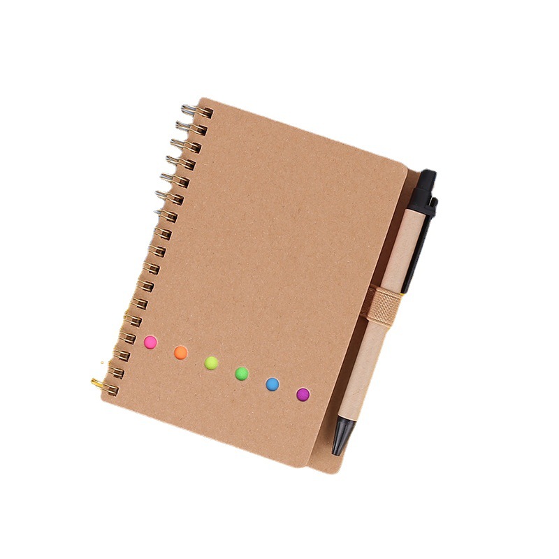 Cuaderno Creativo con Notas Adhesivas de Papel Kraft para Publicidad Transfronteriza, Combinación de Etiquetas Adhesivas e Índice