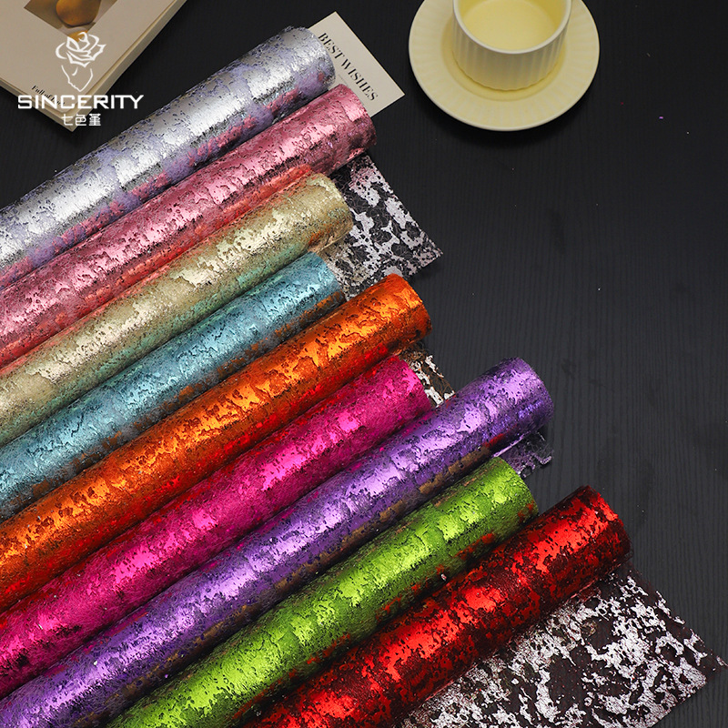 Siete colores cordier sequin hilo hilo de malla flor flor buquete envoltura hilo de flores material de embalaje de flores hechas a mano