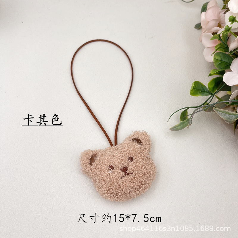 INS lindo Oso de dibujos animados nombre colgante de felpa decoración jardín de infantes famosa marca nombre de los niños colgante