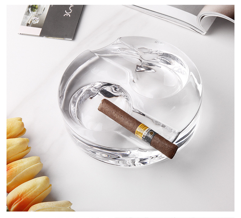 Turkey Crystal Glass Ashtray Creative Personalized Multi-functional European-style Home Living Room Coffee Table Decoration Ashtray