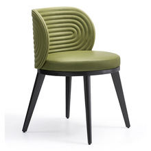 定制意式风格现代简约餐厅餐椅C-374轻奢椅子铁艺餐厅靠背椅