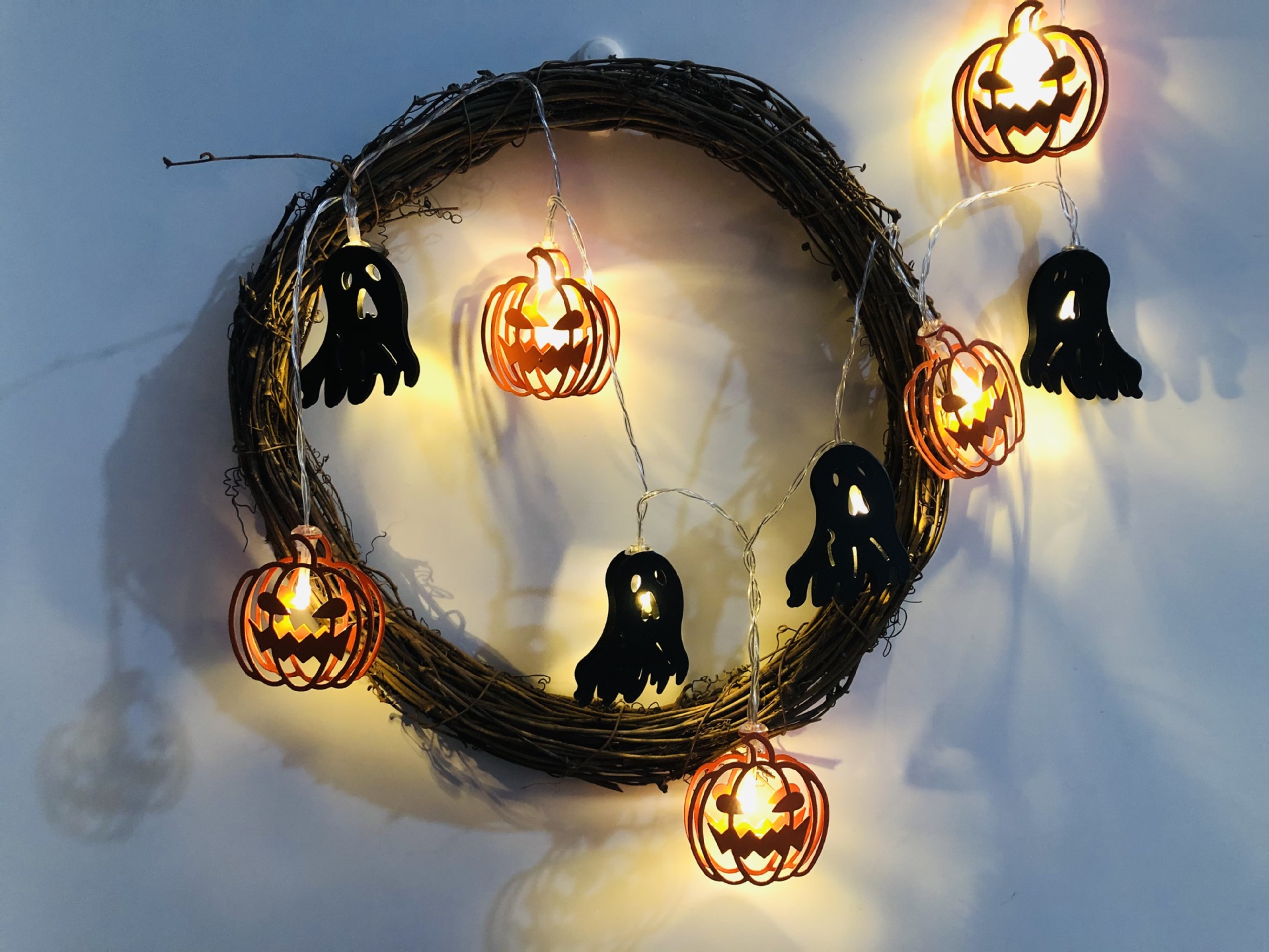 Drôle Nouveauté Motif Halloween Plastique Intérieur Guirlandes Lumineuses display picture 1