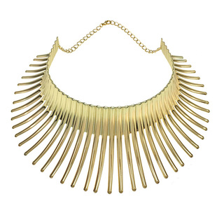 Cross-border hot sale African collar necklace Egyptian punk hedgehog metal collar fashion love earrings bracelet suit