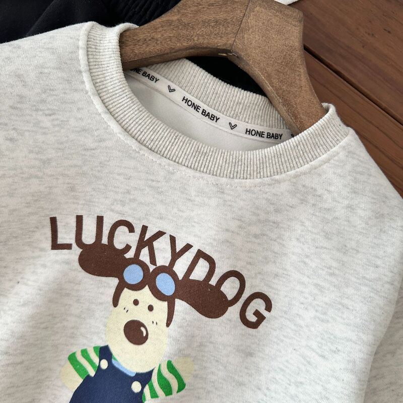 男童卫衣卡通印花上衣儿童春秋冬款长袖舒适时尚保暖休闲百搭新款|undefined