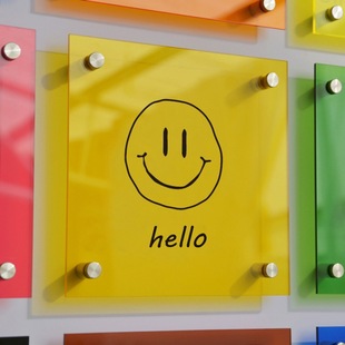 Creative Transparent Acrylic Billboard Shopping Mall Store Colorful Door Sign Plexiglass Sign Double-Layer Display Board Printing