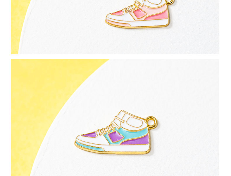 10 PCS/Package Quantity 10 PCS/Package Alloy Cartoon Shoe Pendant DIY Jewelry Accessories Bracelets