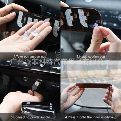 License plate lamp Indicator Light Lyft USB