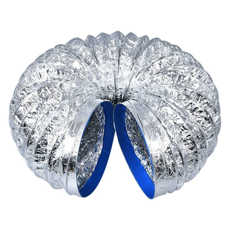 Дымовая труба Кухонная вытяжка Двойная утолщенная алюминиевая фольга Телескопическая дымовая выхлопная труба Выхлопная труба туалета Дымовая машина Труба Воздуховод