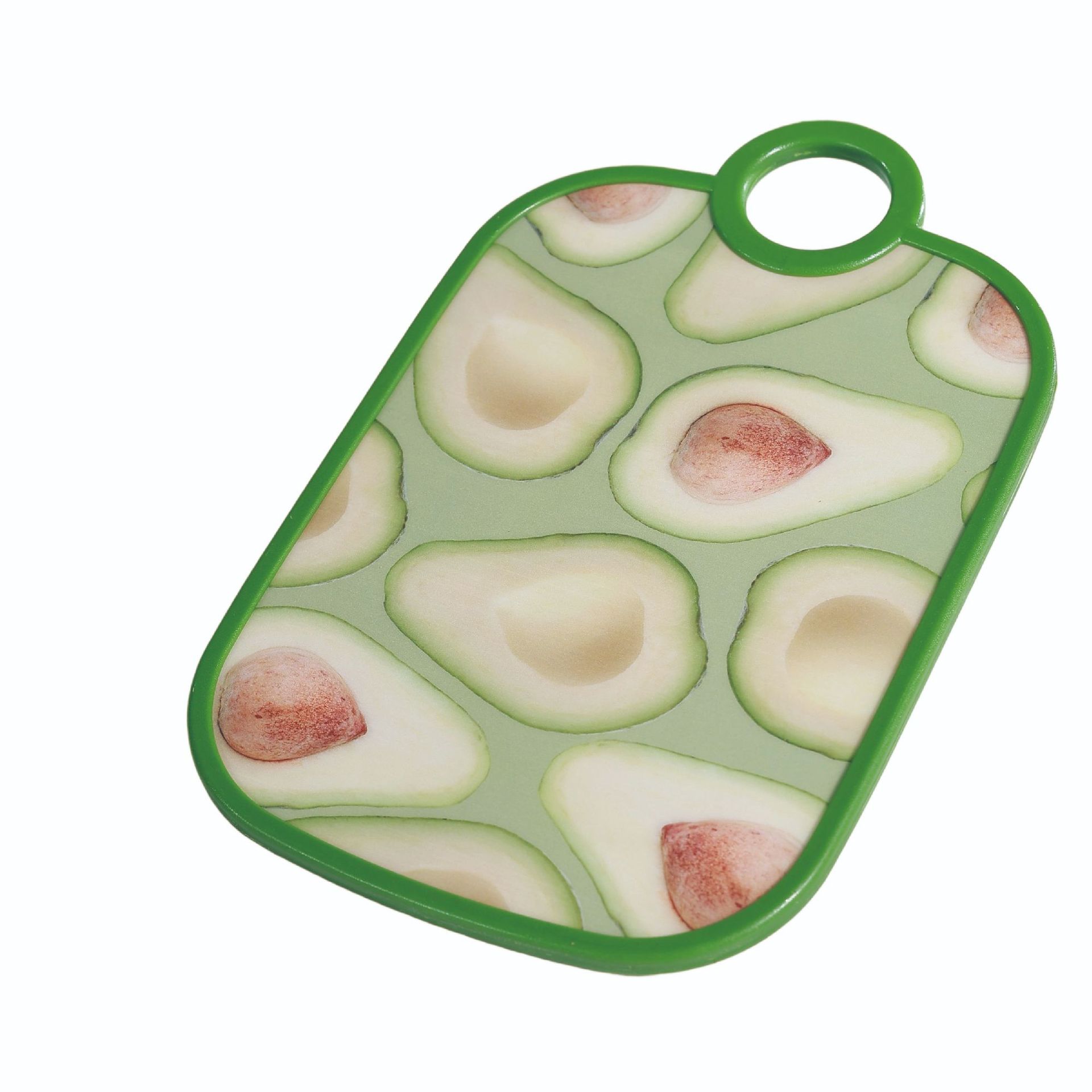 Patrón de aguacate creativo tablero de corte de verduras de grado alimenticio antibacteriano antimoque PP tablero de corte de plástico tablero de cocina antideslizante image 13