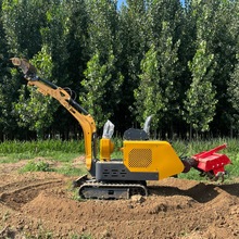 履带式旋耕机 农用犁地开沟播种硬土 旱地水田座驾两用微耕机