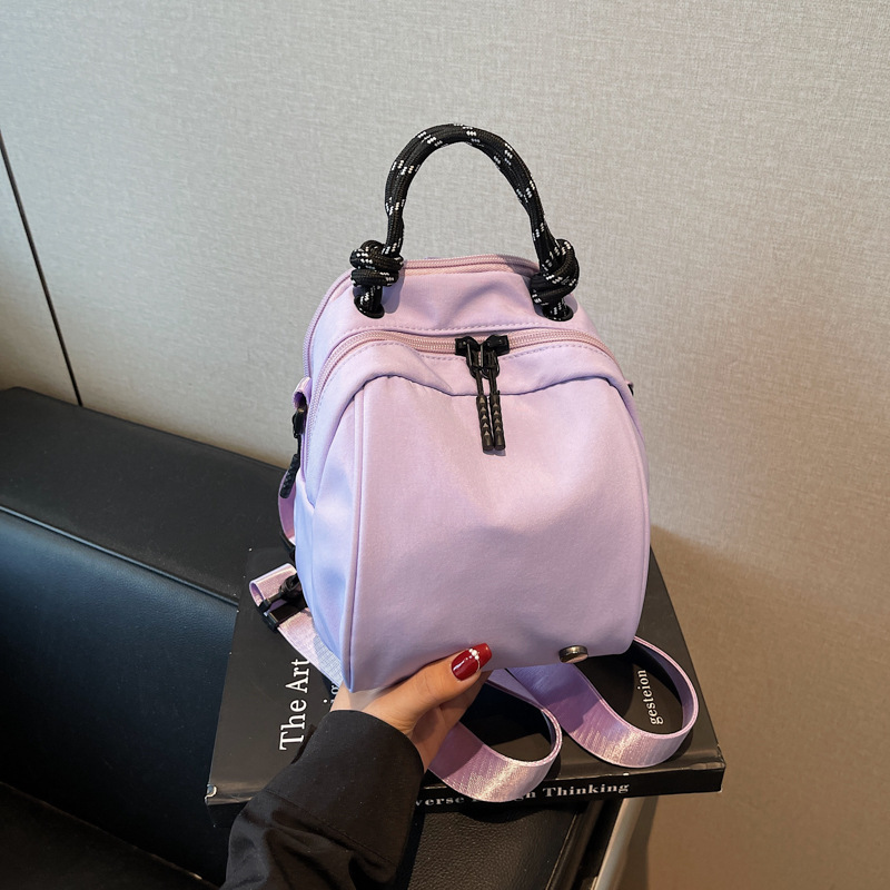 新しいクロスボーダーファッションクールな小さなバックパック学生旅行明るい色のバックパック高価値軽量クロスボディバッグ女性のための|undefined