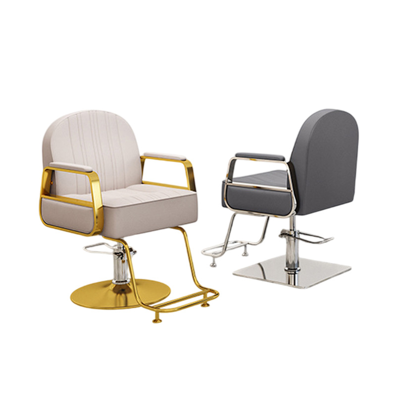 Silla de peluquería silla de peluquería silla de corte de pelo especial silla de elevación giratoria de acero inoxidable silla de belleza silla de peluquería