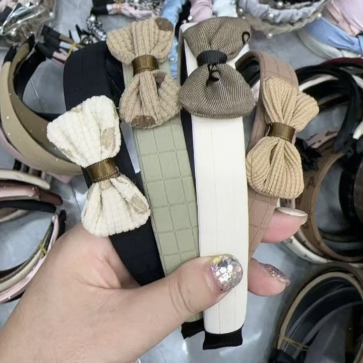 发箍发夹蝴蝶结 简约领结初中生可爱款发箍发夹 女生束发夹发饰