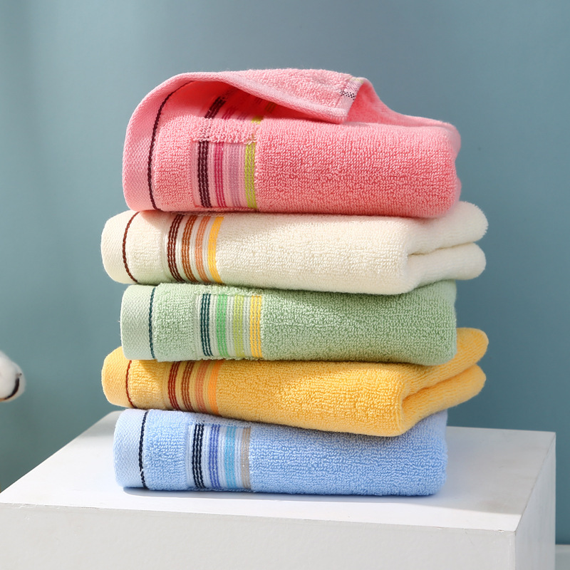 Cotton towel wholesale household supermarket gift towel hand towel lint-free absorbent jacquard face towel logo customization